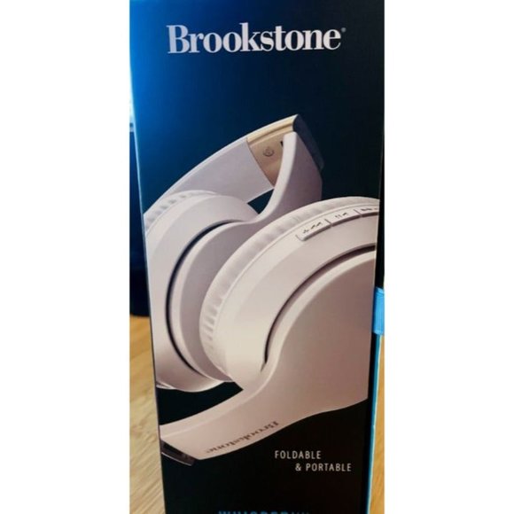 Brookstone WhisperNX Active Noise-Cancelling Bluetooth Headphones , White - Picture 7 of 7